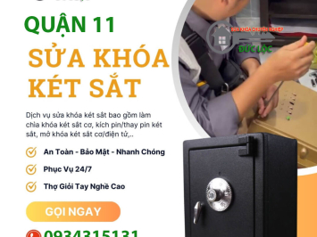 Bảng Báo Giá Sửa Khóa Két Sắt Quận 11