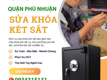 Bảng Báo Giá Sửa Khóa Két Sắt Quận Phú Nhuận: Dịch Vụ Uy Tín, Chuyên Nghiệp
